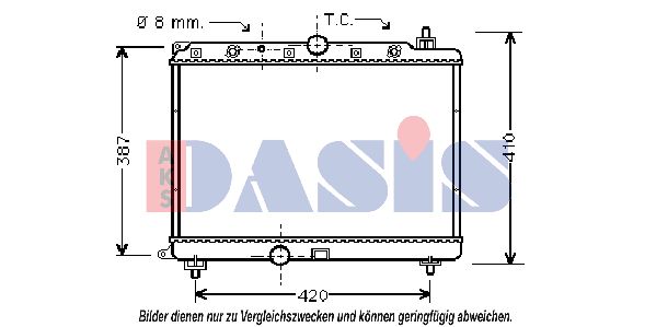 AKS DASIS Radiators, Motora dzesēšanas sistēma 370005N